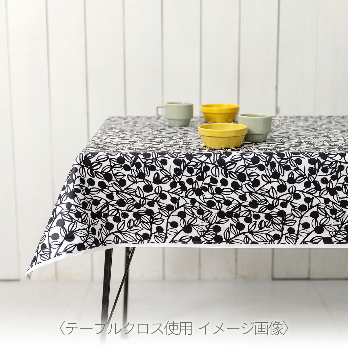 kippis シーチングラミネート生地 Juni/6月の喜び グレー｜手作り