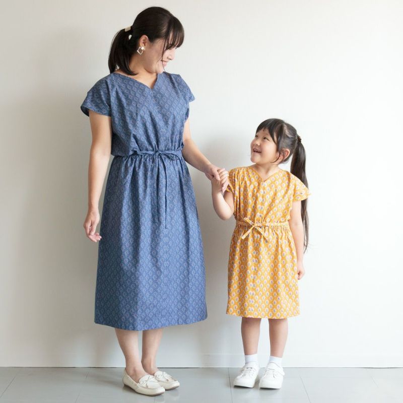 Souleiado ソレイアード シンプルレシピ Br 親子ワンピース Souleiado ソレイアード シンプルレシピ Br 親子ワンピース