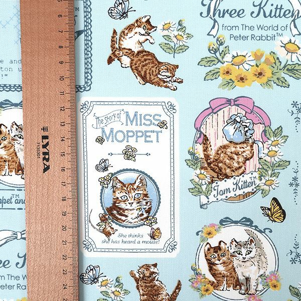 ピーターラビットオックス生地Three Kittens スリーキトゥンズ