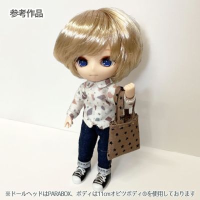 ちいさな世界のちいさな生地シーチング生地 デニム風 ドール服作りに