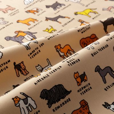 ZERO PER ZERO ゼロパーゼロオックス生地 DOG ベージュ｜手作り