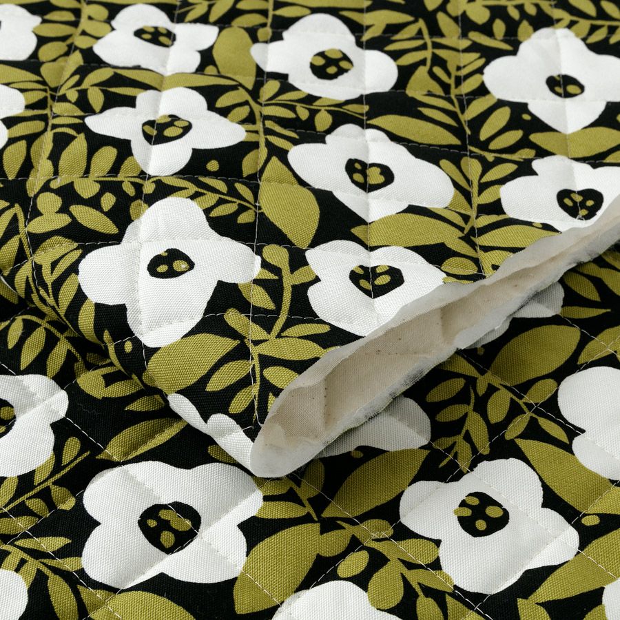 kippis オックスキルト生地 Meimi/メイミ オフホワイト×ブラック