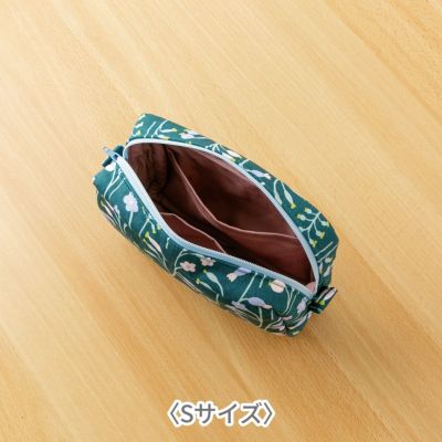 ビッグラウンドポーチ　ソフトボックス　ハンドメイド ラウンドレトロボックスバッグ