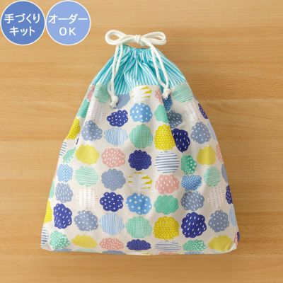 K-235】ハンドメイド 体操着袋 お着替え袋 入園 入学 花柄