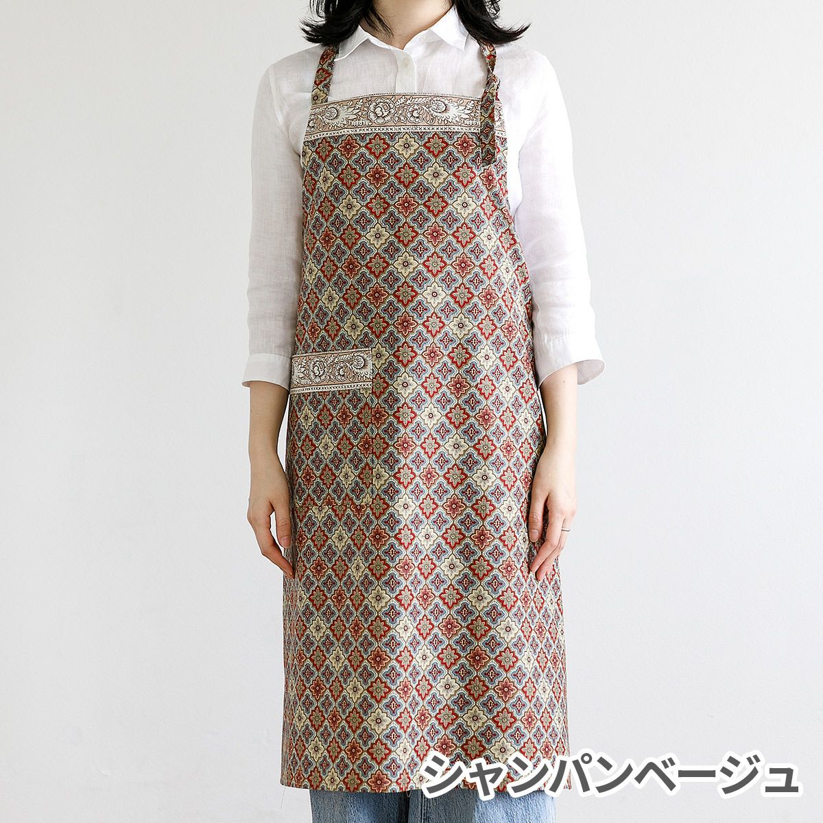 ハンドメイドエプロン　専用 SOULEIADO ギャロンテープ使いのエプロン材料セット 全4色｜手作り