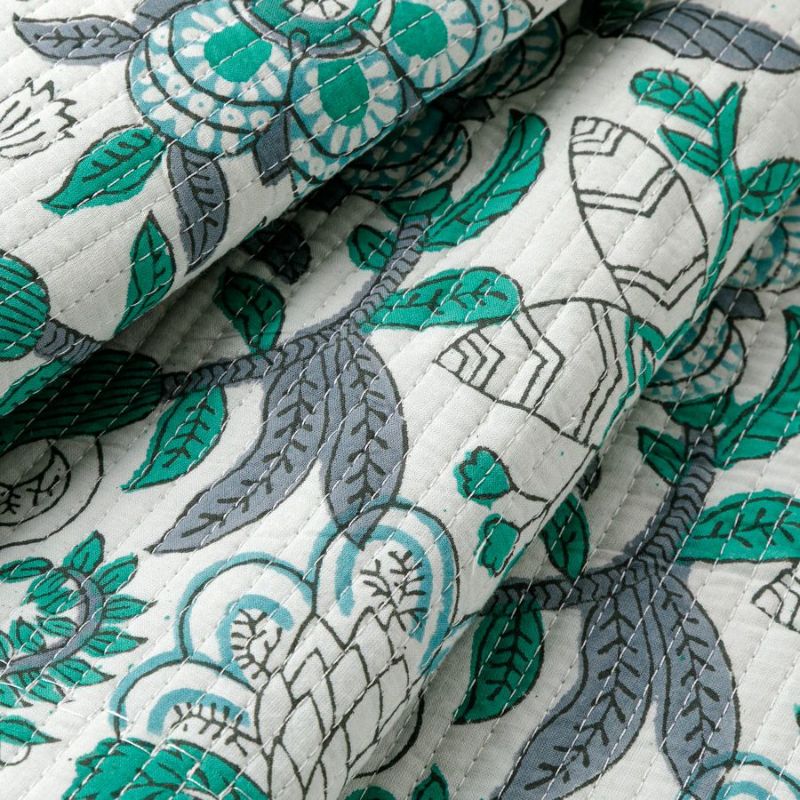 MAYGLOVE ブロックプリント キルティング生地QMGF-01｜手作り