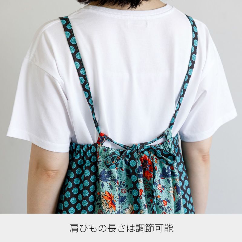 SOULEIADO シンプルレシピ切り替えキャミソールワンピース