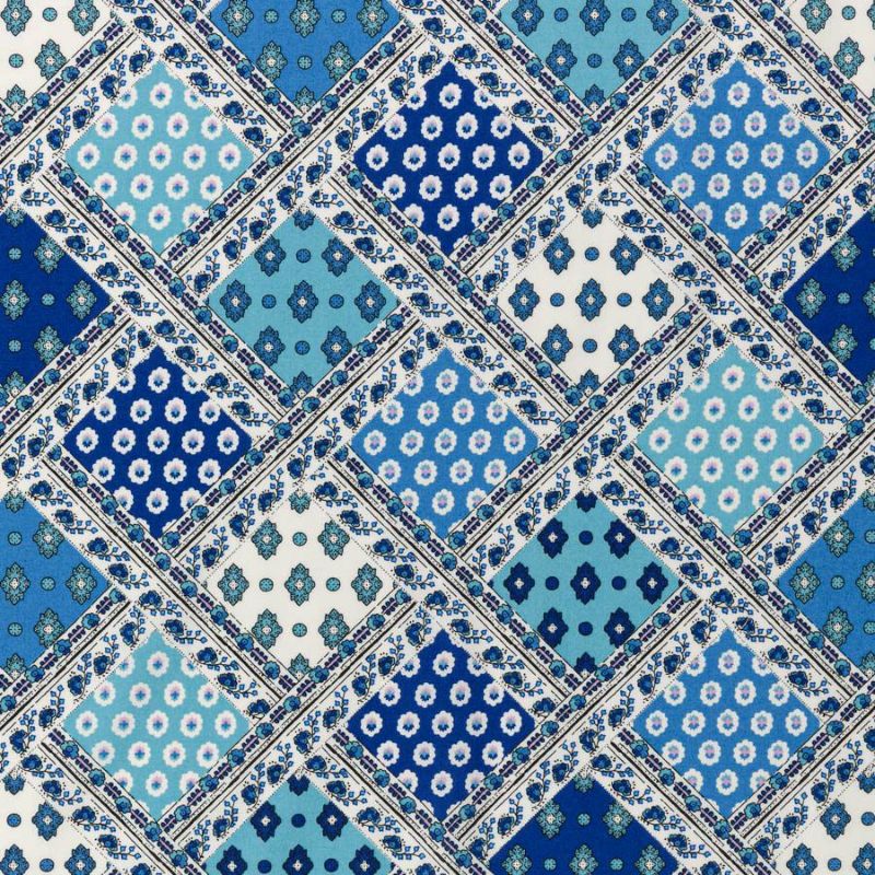 ソレイアード　コンビネゾン SOULEIADO ソレイアード シーチング生地 イタリエンヌ ライトブルー